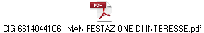 CIG 66140441C6 - MANIFESTAZIONE DI INTERESSE.pdf