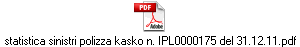 statistica sinistri polizza kasko n. IPL0000175 del 31.12.11.pdf